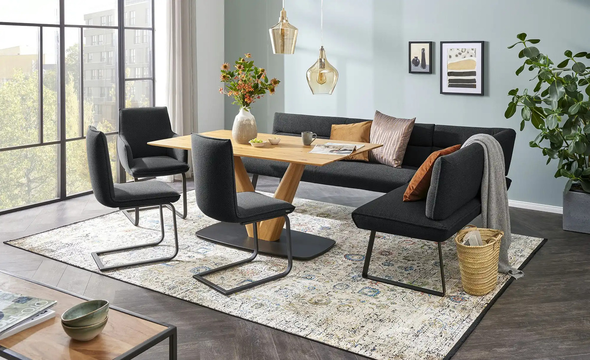 Bild 1 von KOINOR Eckbank Dining System 3 Schwarz ca. 237 x 162 cm