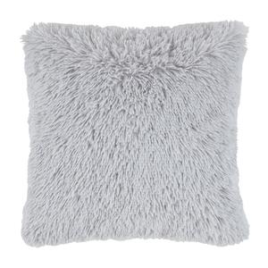 Zierkissen Fluffy in Silberfarben ca. 45x45cm, Silberfarben