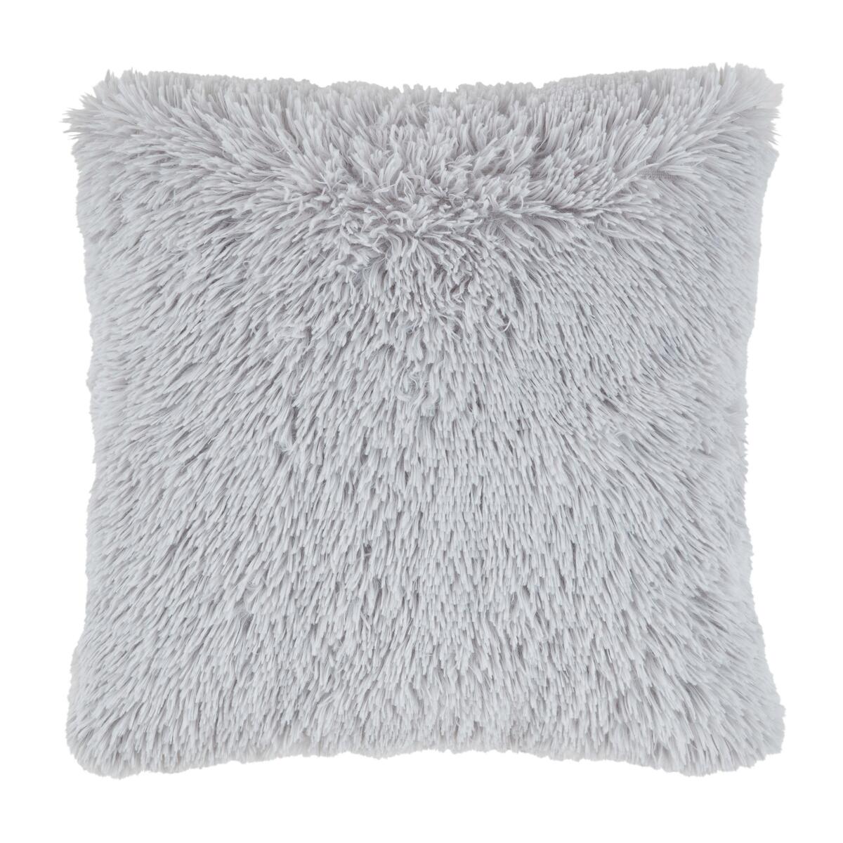 Bild 1 von Zierkissen Fluffy in Silberfarben ca. 45x45cm, Silberfarben