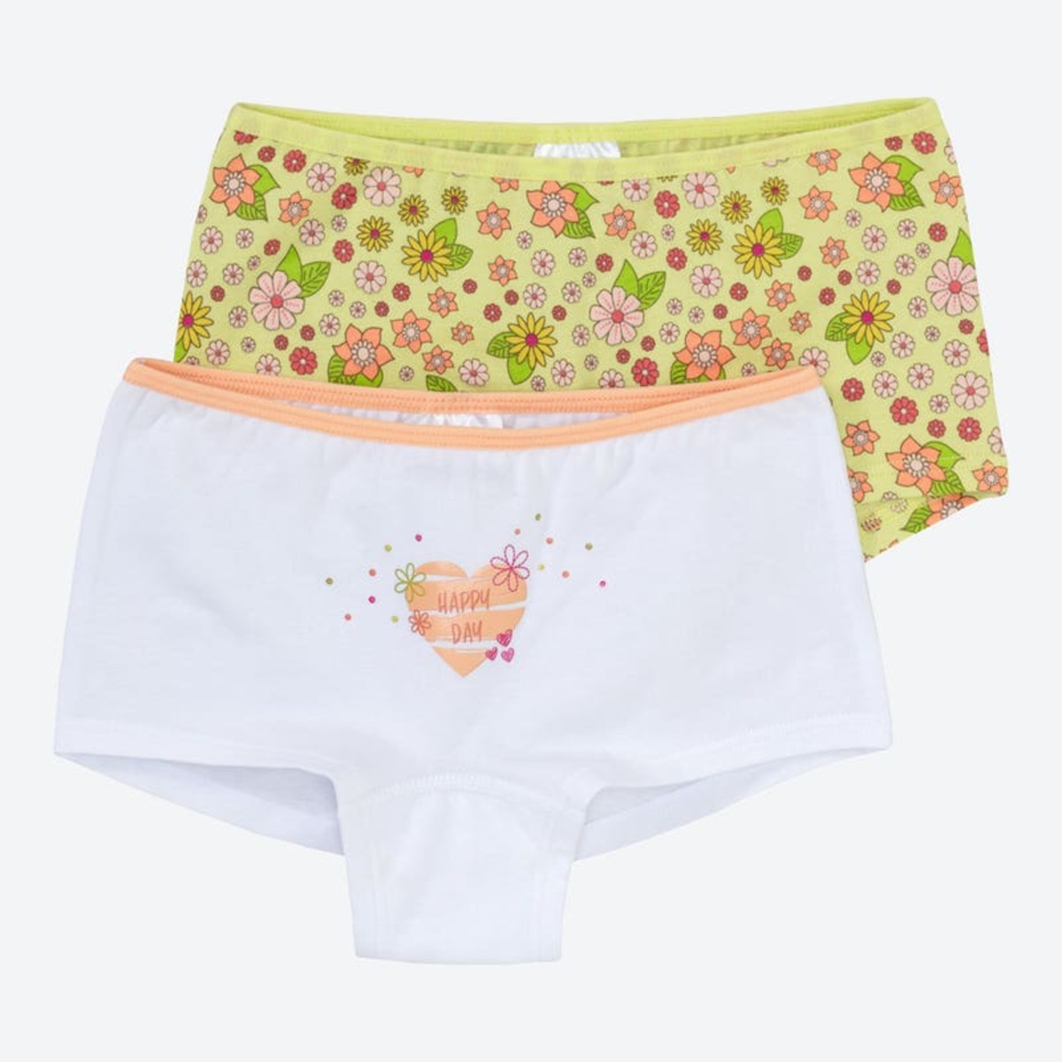Bild 1 von Mädchen-Panty mit Blumenmuster, 2er-Pack ,Yellow