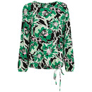 Bild 1 von Damen Bluse mit floralem Muster GRÜN / SCHWARZ / WEISS