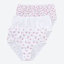 Bild 1 von Damen-Taillenslip mit Blümchen-Muster, 3er-Pack ,White