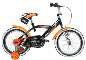Hi5 Kinderrad Rebel orange/schwarz, 16 Zoll