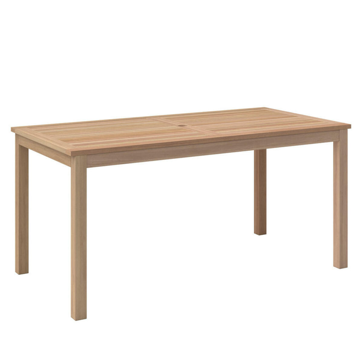 Bild 1 von Ambia Garden Gartentisch, Teak, Holz, Akazie, vollmassiv, rechteckig, Säule, 140x80x75 cm, Gartenmöbel, Gartentische, Gartentische