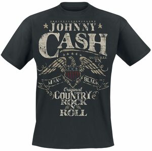Johnny Cash T-Shirt - Original Country Rock n Roll - S bis 3XL - für Männer - Größe 3XL - schwarz  - Lizenziertes Merchandise!