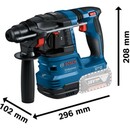 Bild 2 von Bosch Professional Combi-Kit GWS 18V-7 + GBH 18V-22 mit 2x 4.0Ah & GAL in Tasche