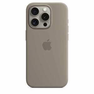 iPhone 15 Pro Silikon Case mit MagSafe - Tonbraun