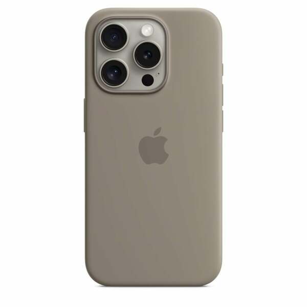 Bild 1 von iPhone 15 Pro Silikon Case mit MagSafe - Tonbraun