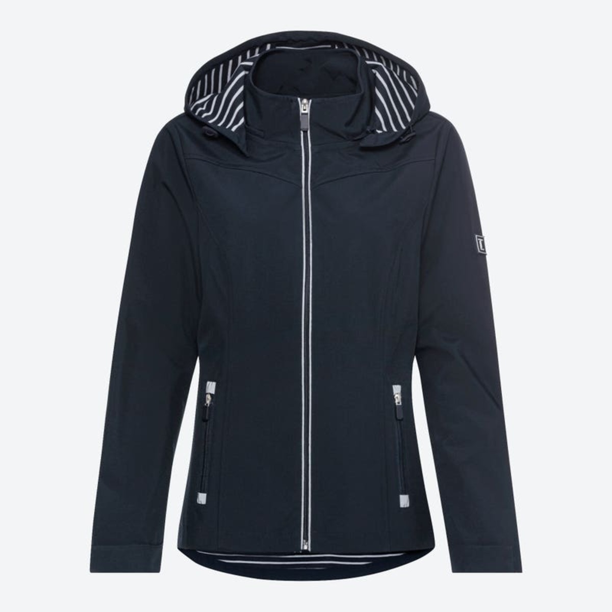 Bild 1 von Damen-Softshell-Jacke mit abnehmbarer Kapuze ,Dark-blue