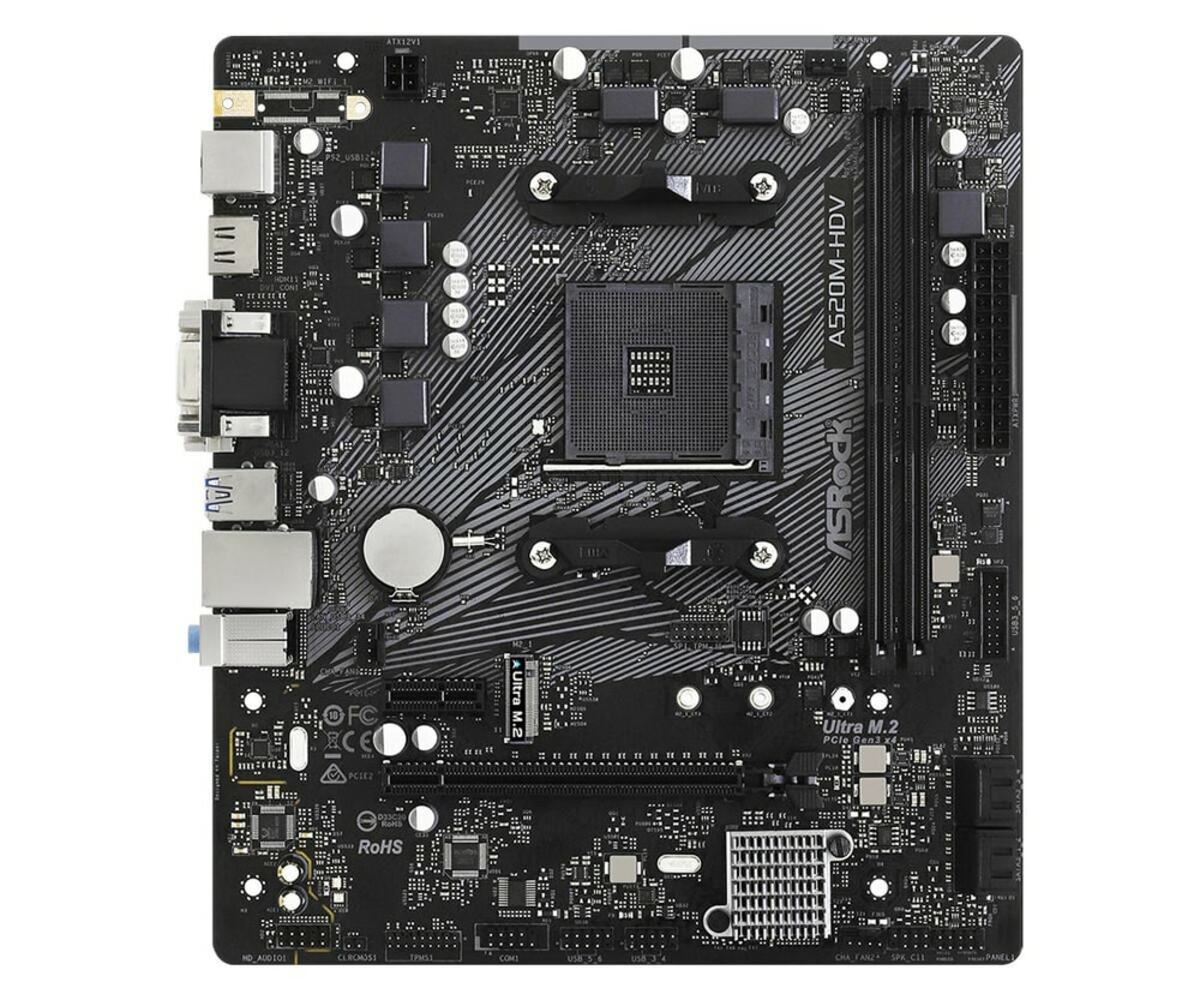 Bild 1 von A520M-HDV, DDR4, AM4, micro ATX Mainboard