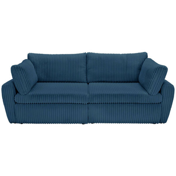 Bild 1 von Carryhome Schlafsofa, Blau, Textil, 2-Sitzer, Füllung: Schaumstoff, 240x90x120 cm, Stoffauswahl, Liegefunktion, Schlafen auf Sitzhöhe, Rücken echt, Kinder- & Jugendzimmer, Jugendmöbel, Jugendsofa