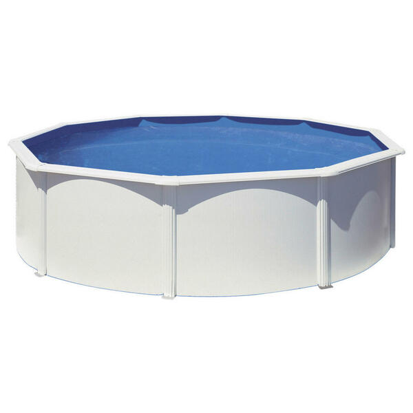 Bild 1 von Gre Pool-Set Kit460Qgre, Weiß, Metall, 460x120 cm, Freizeit, Pools und Wasserspaß, Pools