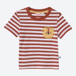 Baby-Jungen-T-Shirt mit Löwen-Brusttasche ,Brown