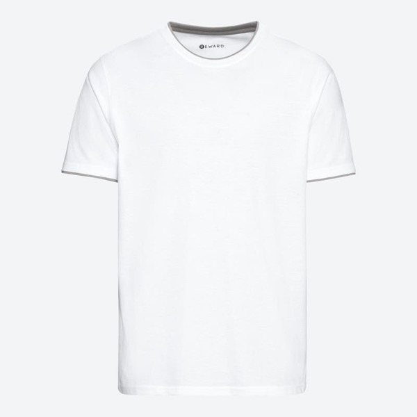 Bild 1 von Herren-T-Shirt im 2-in-1-Look ,White