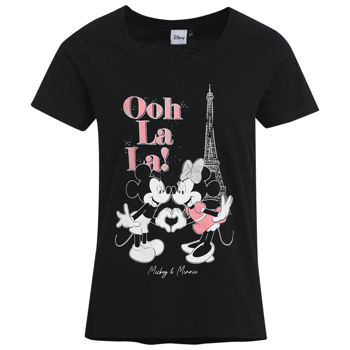 Bild 1 von Minnie Maus T-Shirt mit großem Print SCHWARZ
