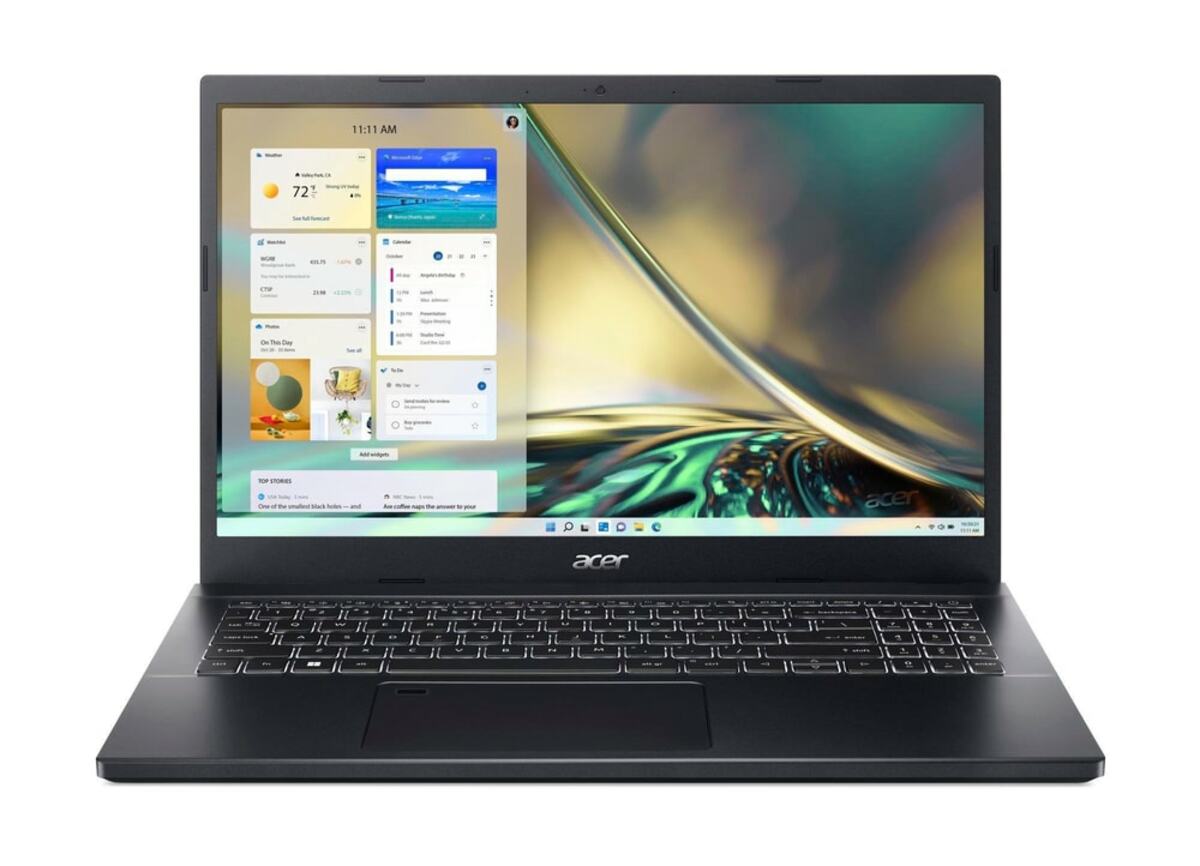 Bild 1 von Aspire 7 (A715-76G-53XU), Schwarz, 15,6 Zoll, Full HD, Intel i5-12450H, 16GB, 512GB SSD, RTX 2050