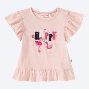 Baby-Mädchen-T-Shirt mit Rüschen ,Light-rose