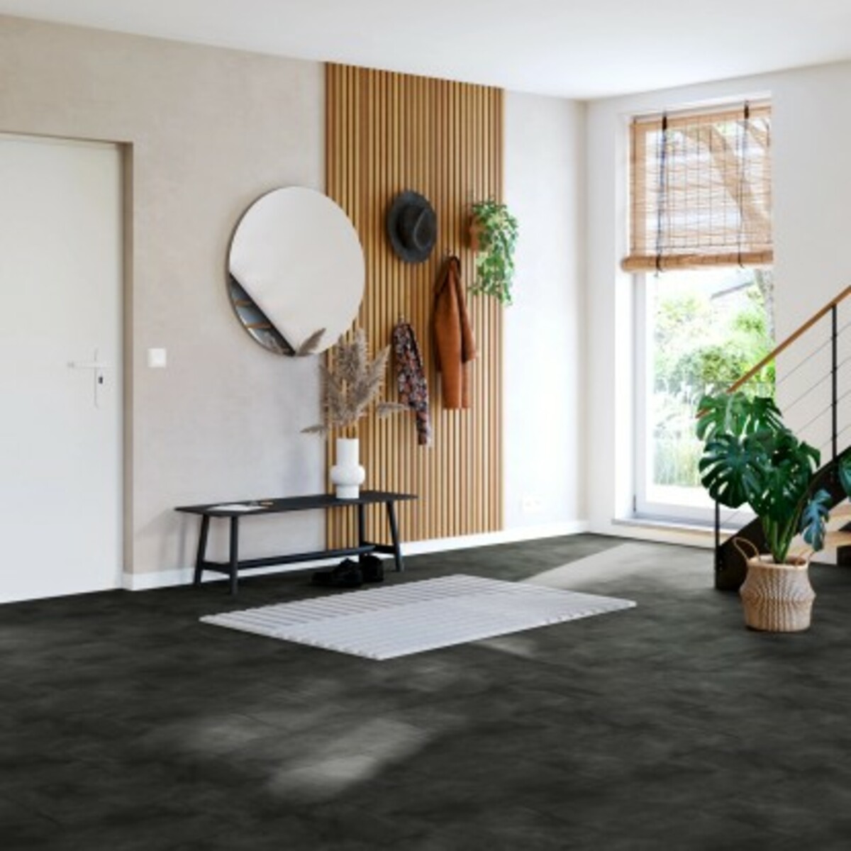 Bild 4 von Cersanit Bodenfliese Togo Feinsteinzeug Graphit Matt 29,8 cm x 59,8 cm