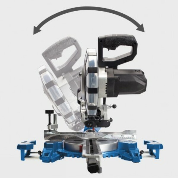 Bild 3 von Scheppach Zug-, Kapp- und Gehrungssäge KGO 216 2.000 W inkl. 2 HW-Sägeblätter