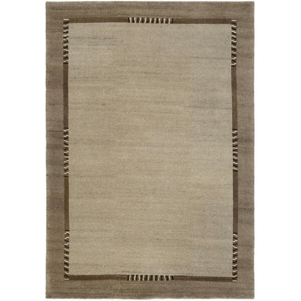 Bild 1 von Cazaris Wollteppich, Grau, Textil, Bordüre, rechteckig, 250x350 cm, für Fußbodenheizung geeignet, Teppiche & Böden, Teppiche, Naturteppiche