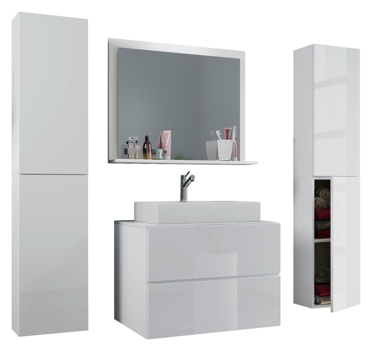 Bild 1 von Badezimmer ''Lendas'', in Weiß, 5-teilig, Weiß