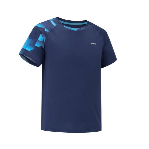 Bild 1 von PERFLY Herren Badminton T-Shirt - 560 Lite navy/aqua