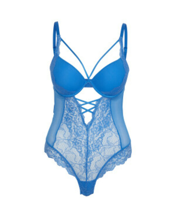 Bild 1 von Blauer Body mit Push-up-Effekt
       
      Janina, aus Mesh und Spitze
     
      blau