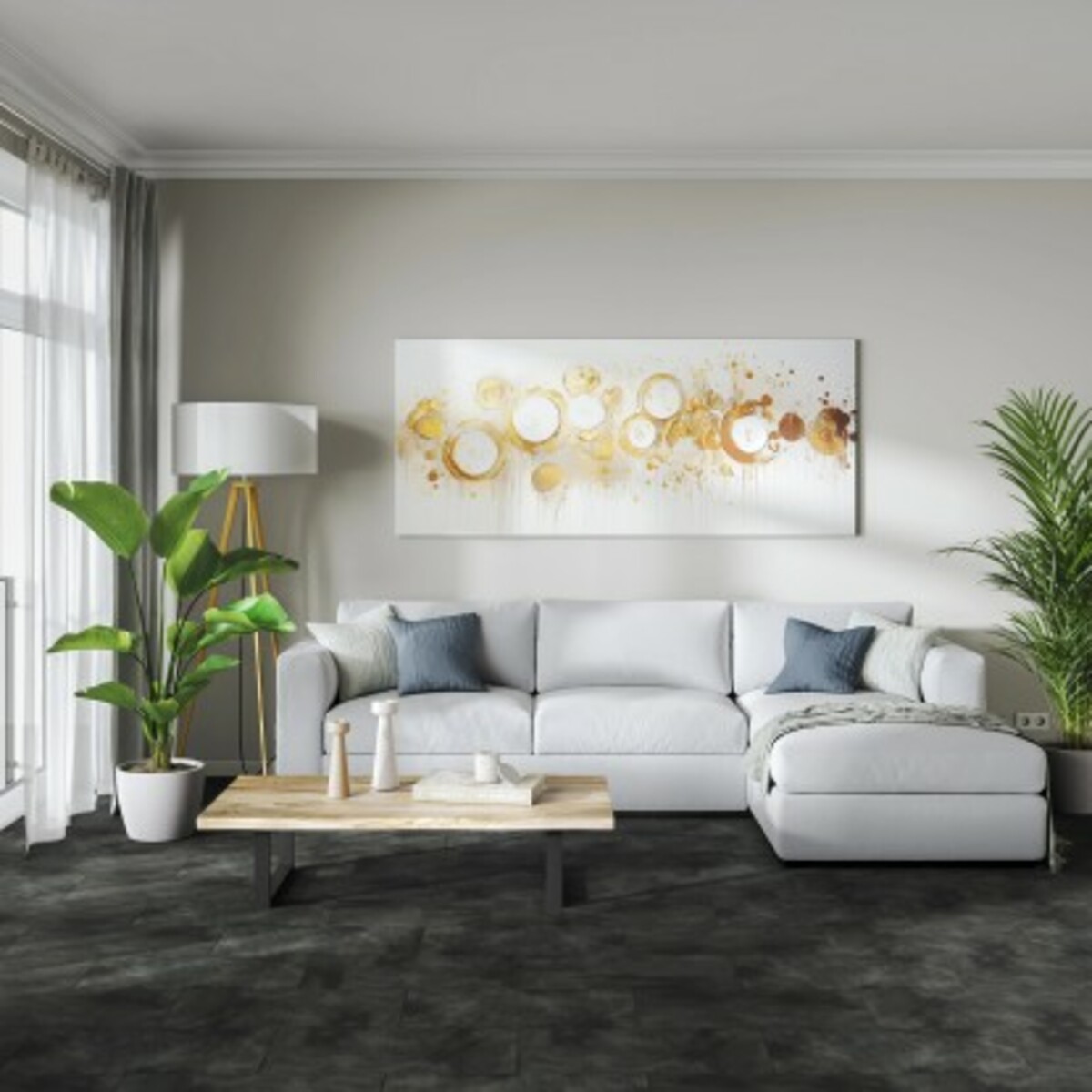 Bild 3 von Cersanit Bodenfliese Togo Feinsteinzeug Graphit Matt 29,8 cm x 59,8 cm