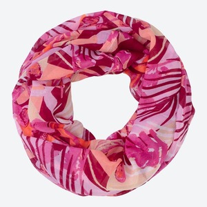 Damen-Loop-Schal mit Muster ,Pink
