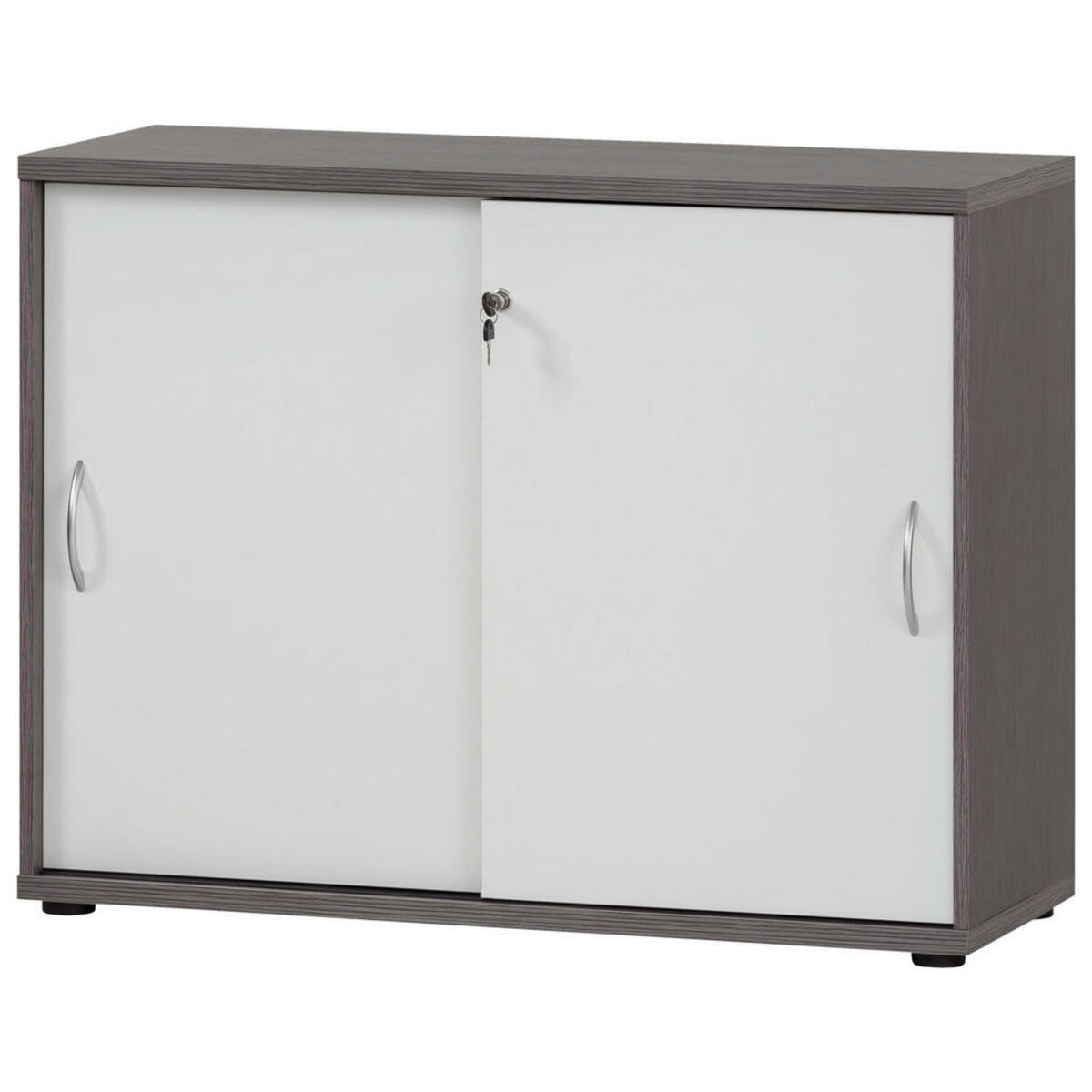 Bild 1 von Mid.you Aktenschrank, Hellgrau, Holzwerkstoff, 1 Fächer, 100x77.4x39.5 cm, Beimöbel erhältlich, in verschiedenen Größen Holzdekoren abschließbar, Arbeitszimmer, Aktenschränke