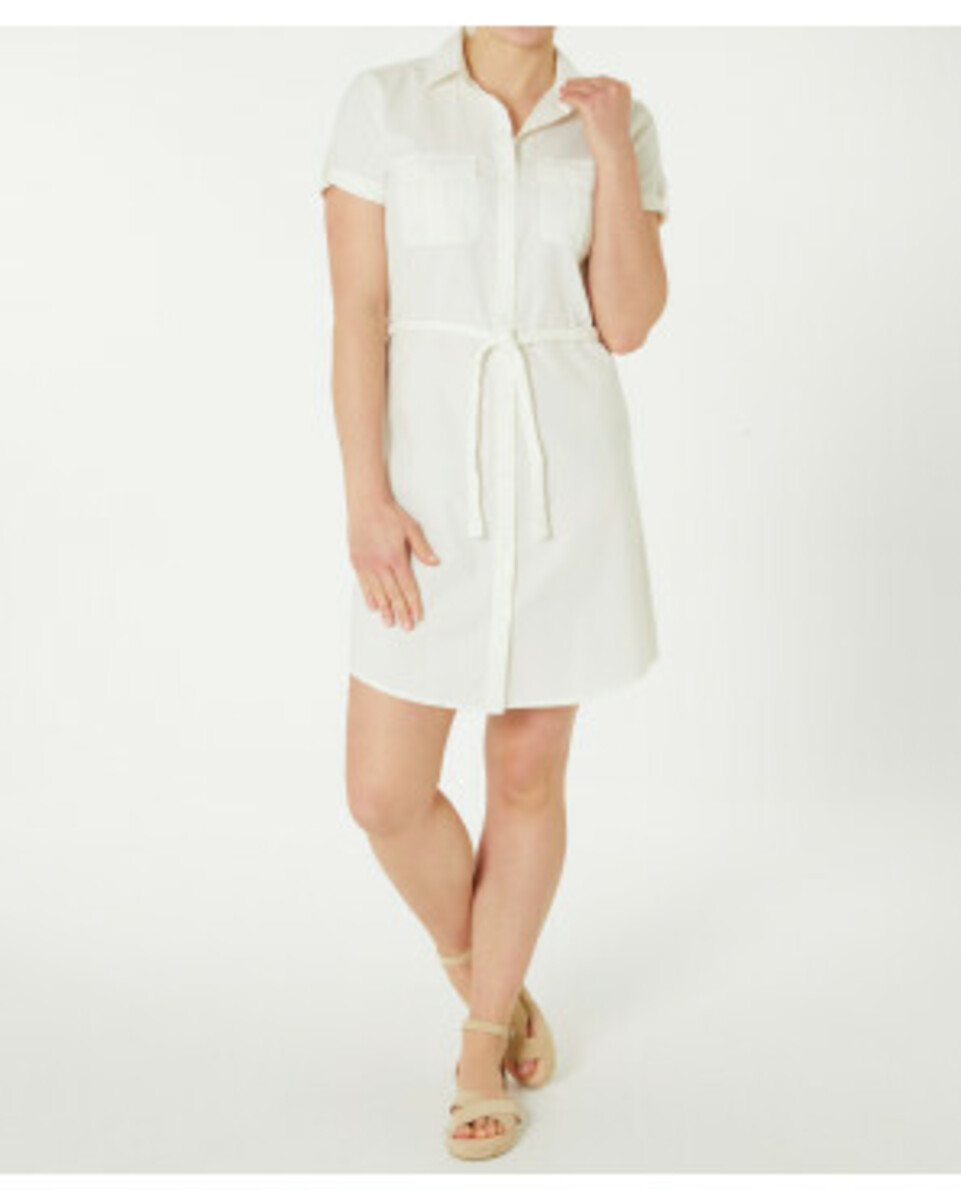 Bild 1 von Jeanskleid mit Gürtel
       
      Janina, Brusttaschen
     
      offwhite