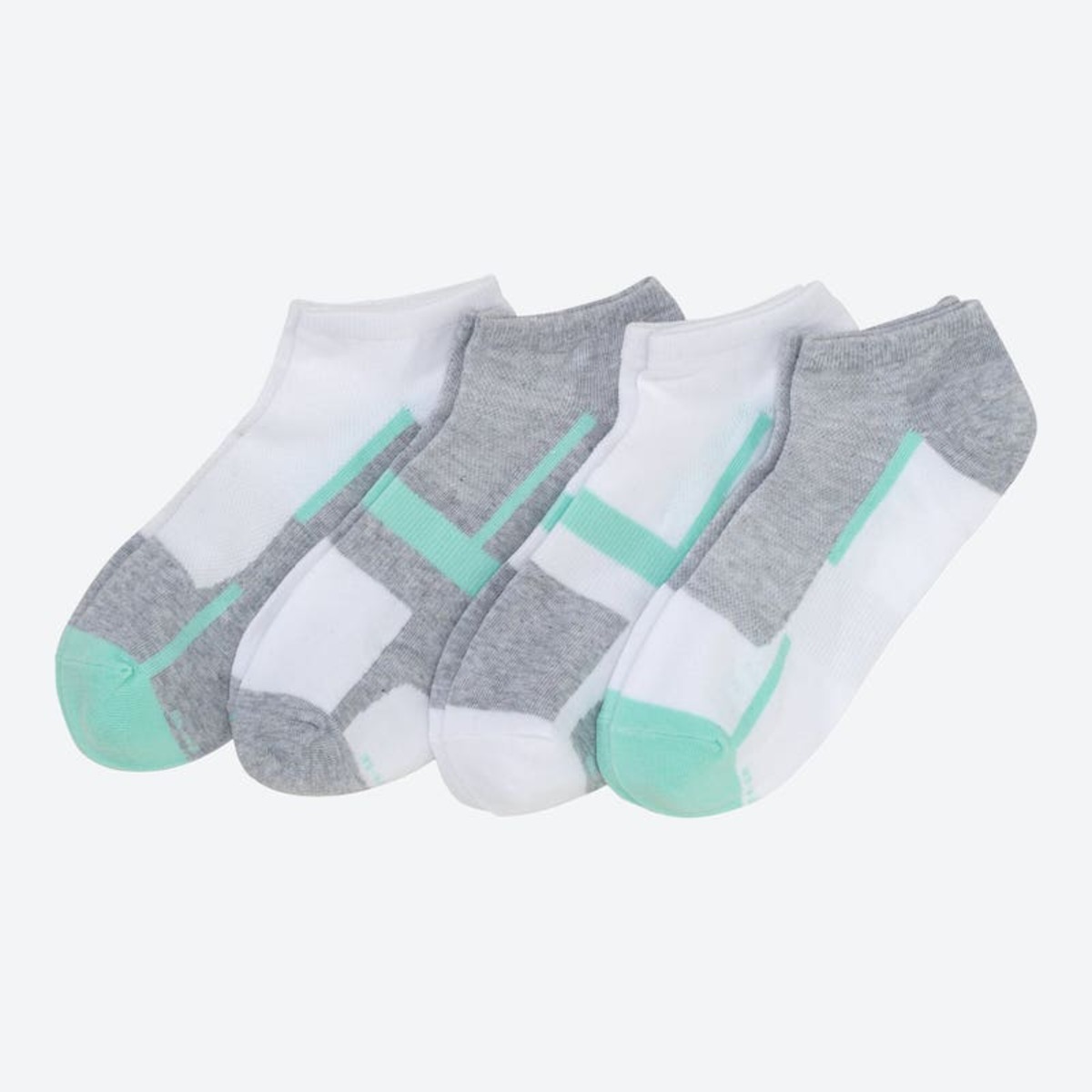 Bild 1 von Damen-Sport-Sneaker-Socken, 4er-Pack ,White