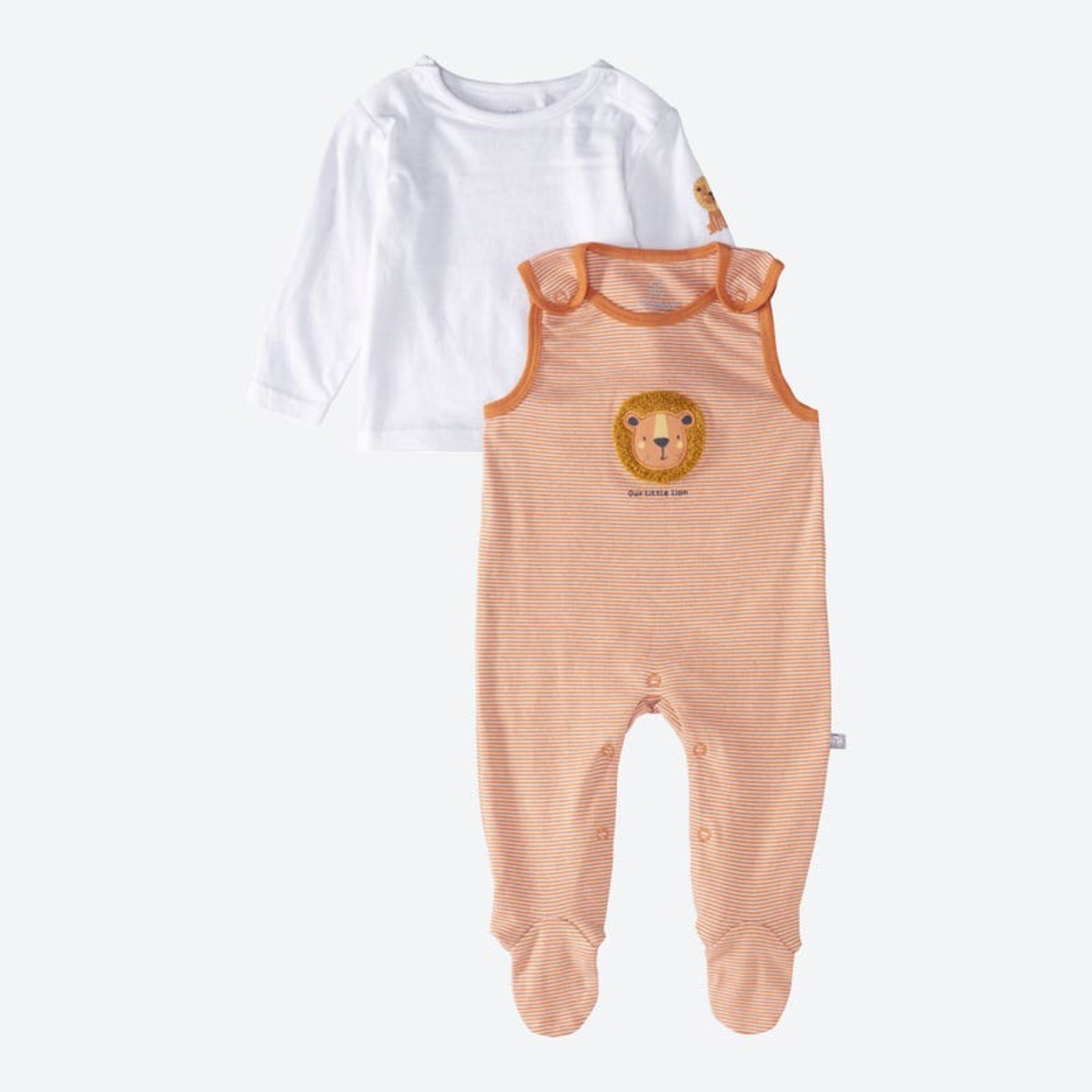 Bild 1 von Baby-Jungen-Strampler-Set, 2-teilig ,Dark-orange