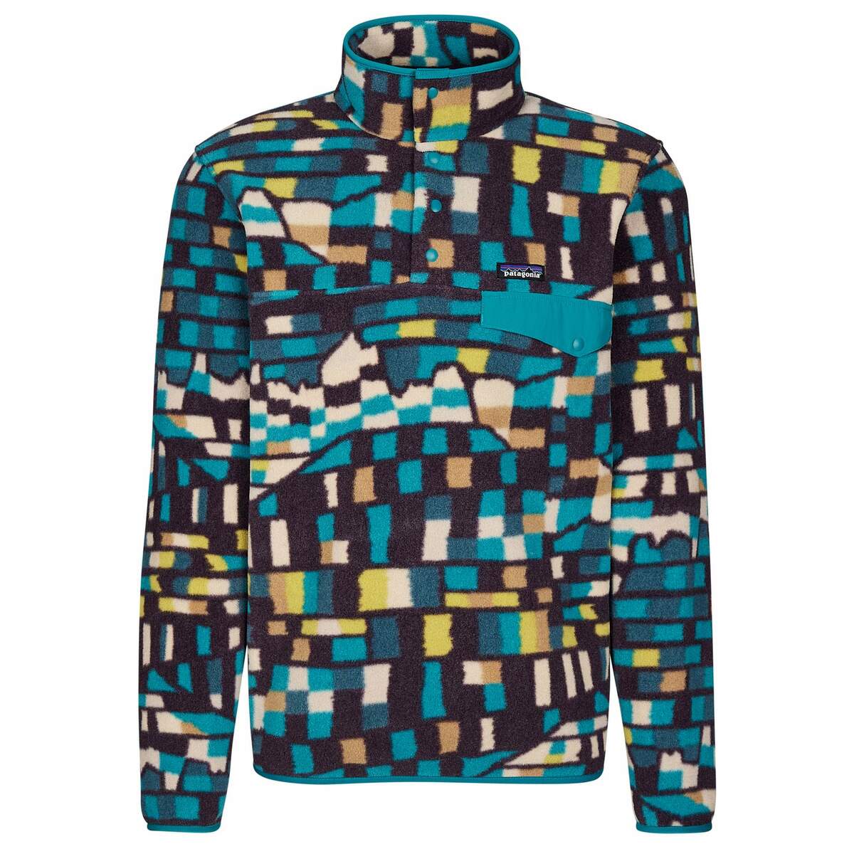 Bild 1 von Patagonia
              
                Patagonia M' S LW SYNCH SNAP-T P/O Herren Fleecepullover FITZ ROY PATCHWORK: BELAY BLUE