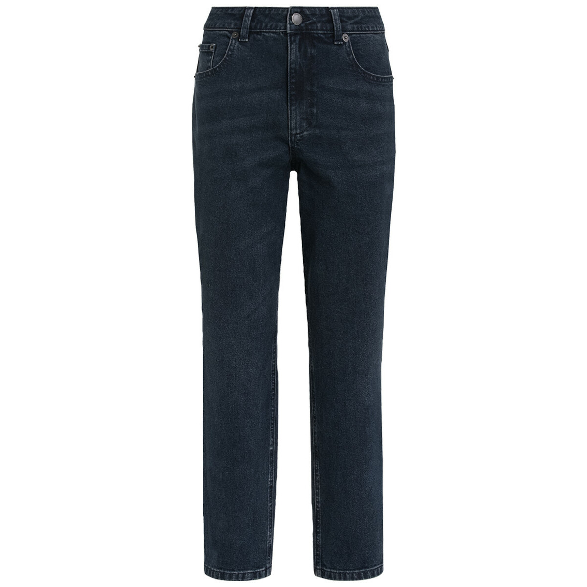 Bild 1 von Damen Straight-Jeans im Cropped-Style DUNKELBLAU