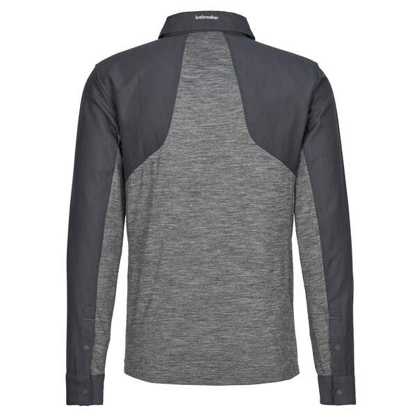 Bild 2 von Icebreaker
              
                Icebreaker M HIKE LS TOP Herren Outdoor Hemd MONSOON/GRITSTONE HTHR/CB