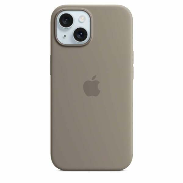 Bild 1 von iPhone 15 Silikon Case mit MagSafe - Tonbraun