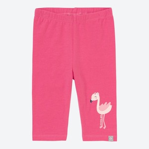 Baby-Mädchen-Caprihose mit Flamingo-Aufdruck ,Pink