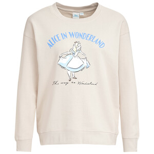 Disney Classics Sweatshirt mit Alice-Motiv BEIGE