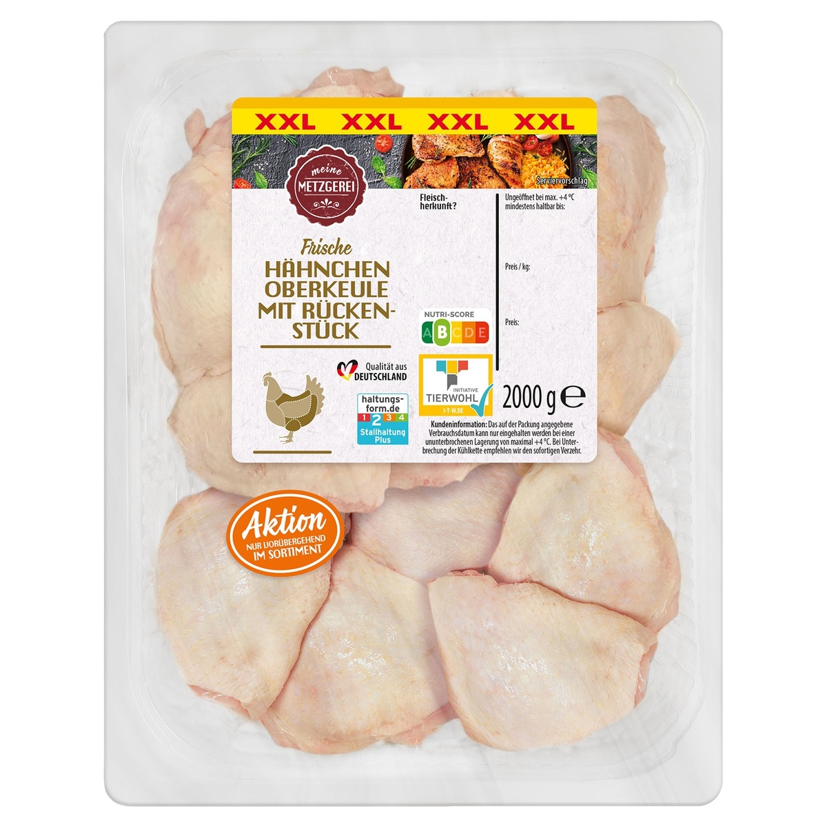 Bild 1 von MEINE METZGEREI Hähnchen-Oberkeulen 2 kg