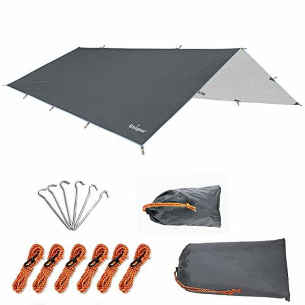 Bild 1 von Unigear Zeltplane, Tarp für Hängematte, wasserdicht mit Ösen