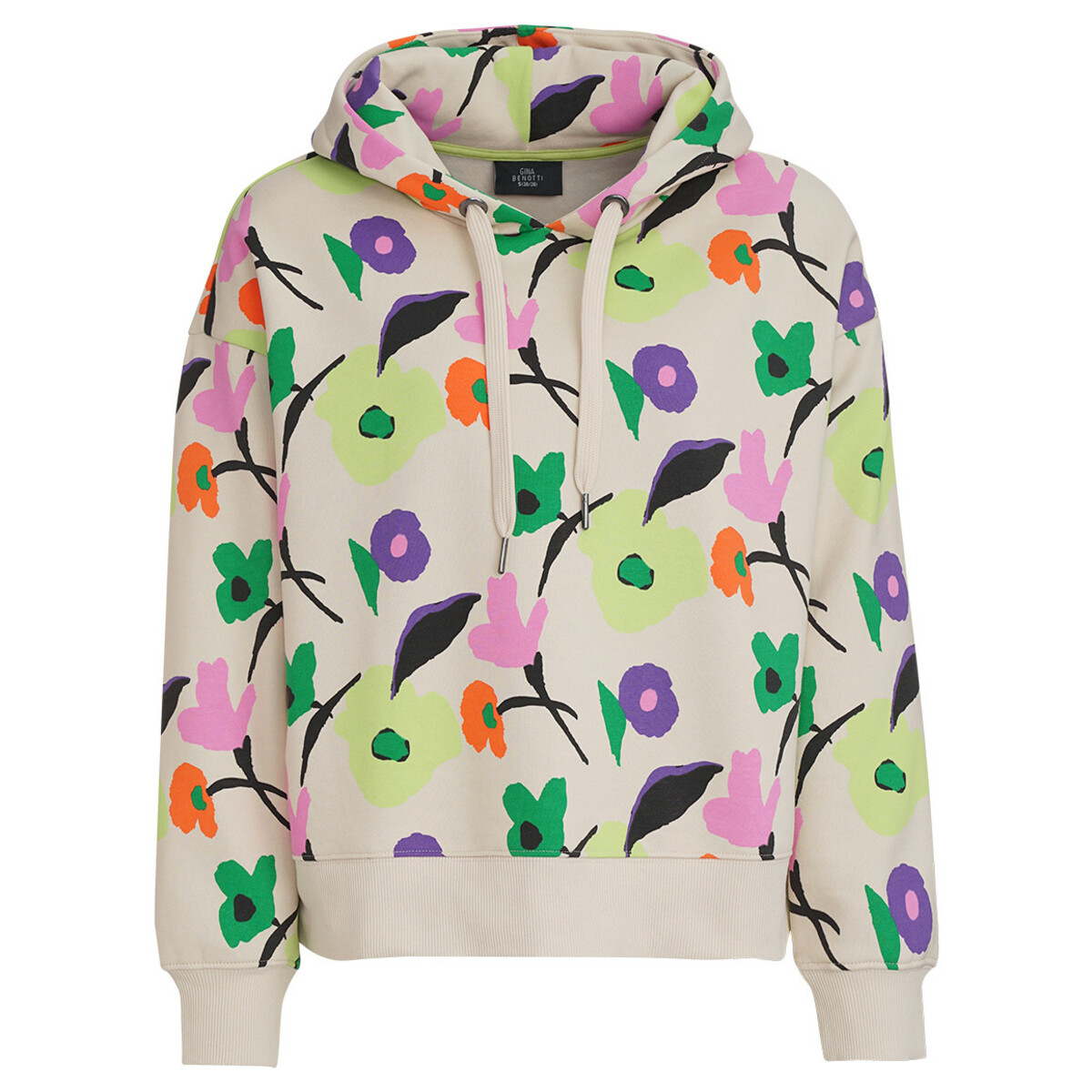 Bild 1 von Damen Sweatshirt mit buntem Blumen-Print CREME / BUNT