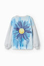 Bild 4 von Oversize-Sweatshirt mit Blumenmotiv