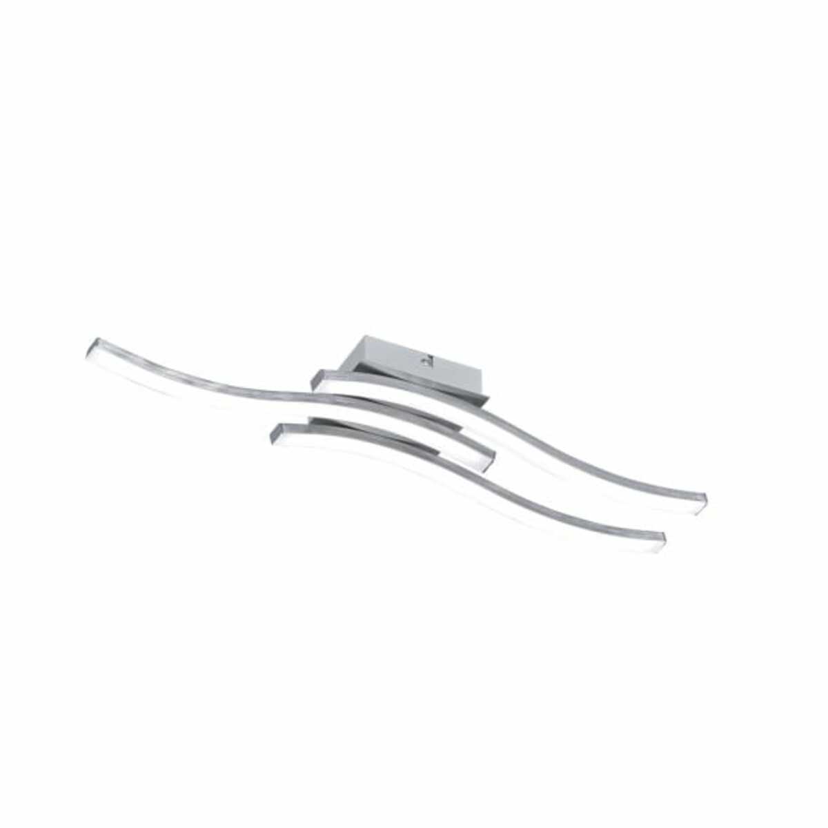 Bild 1 von LED Deckenlampe Route 3-flammig nickelfarbig 56x12cm 7cm Metall Kunststoff