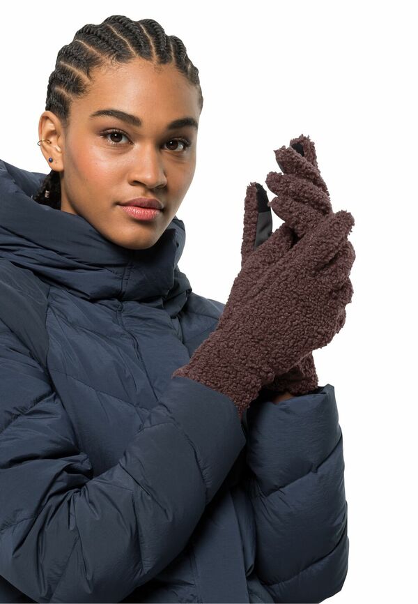 Bild 1 von Jack Wolfskin High Curl Glove Women Handschuhe Damen S braun winter pearl