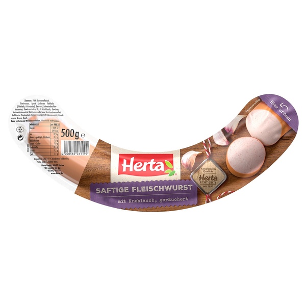 Bild 2 von HERTA Saftige Fleischwurst 500 g