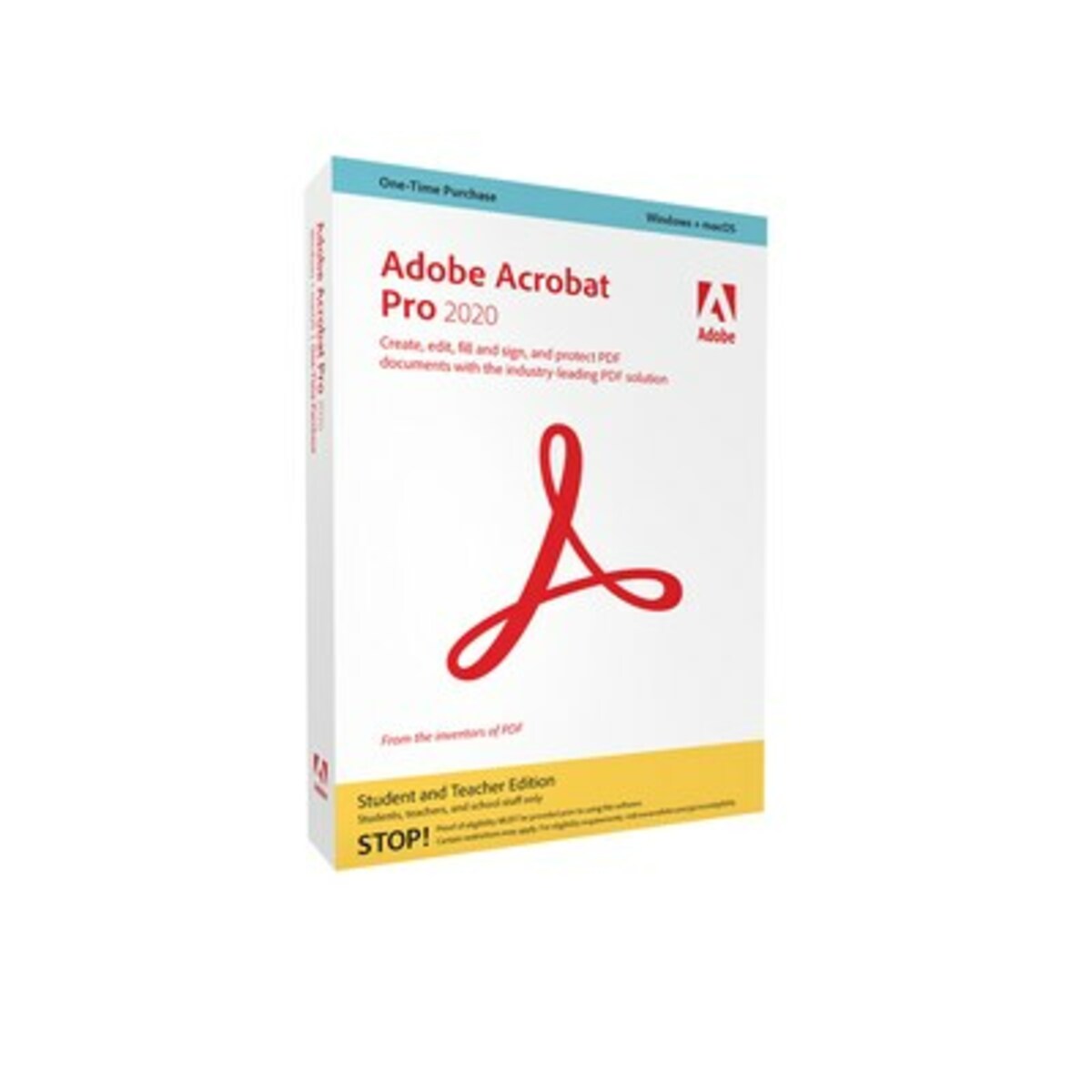 Bild 1 von Adobe Acrobat Pro 2020 | Studenten & Lehrer | Box & Produktschlüssel