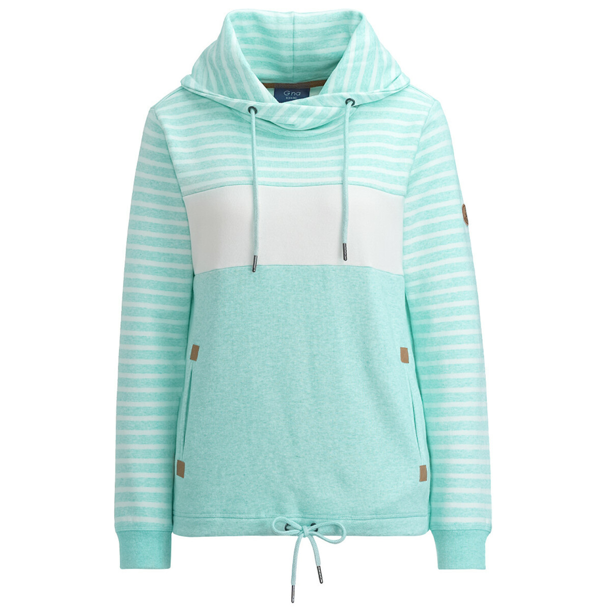 Bild 1 von Damen Sweatshirt mit Schalkragen HELLTÜRKIS