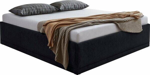 Bild 1 von Westfalia Schlafkomfort Polsterbett Texel, Komforthöhe mit Zierkissen, Bettkasten bei Ausführung mit Matratze, Schwarz