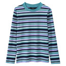 Bild 1 von Mädchen Langarmshirt mit Effektgarn MINT / LILA / SILBER